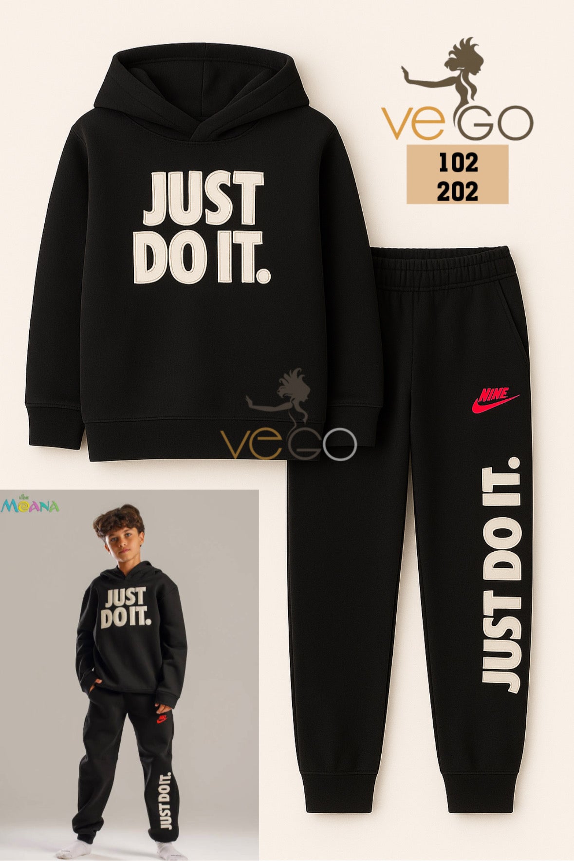 Winter boy pajama moana 102-202