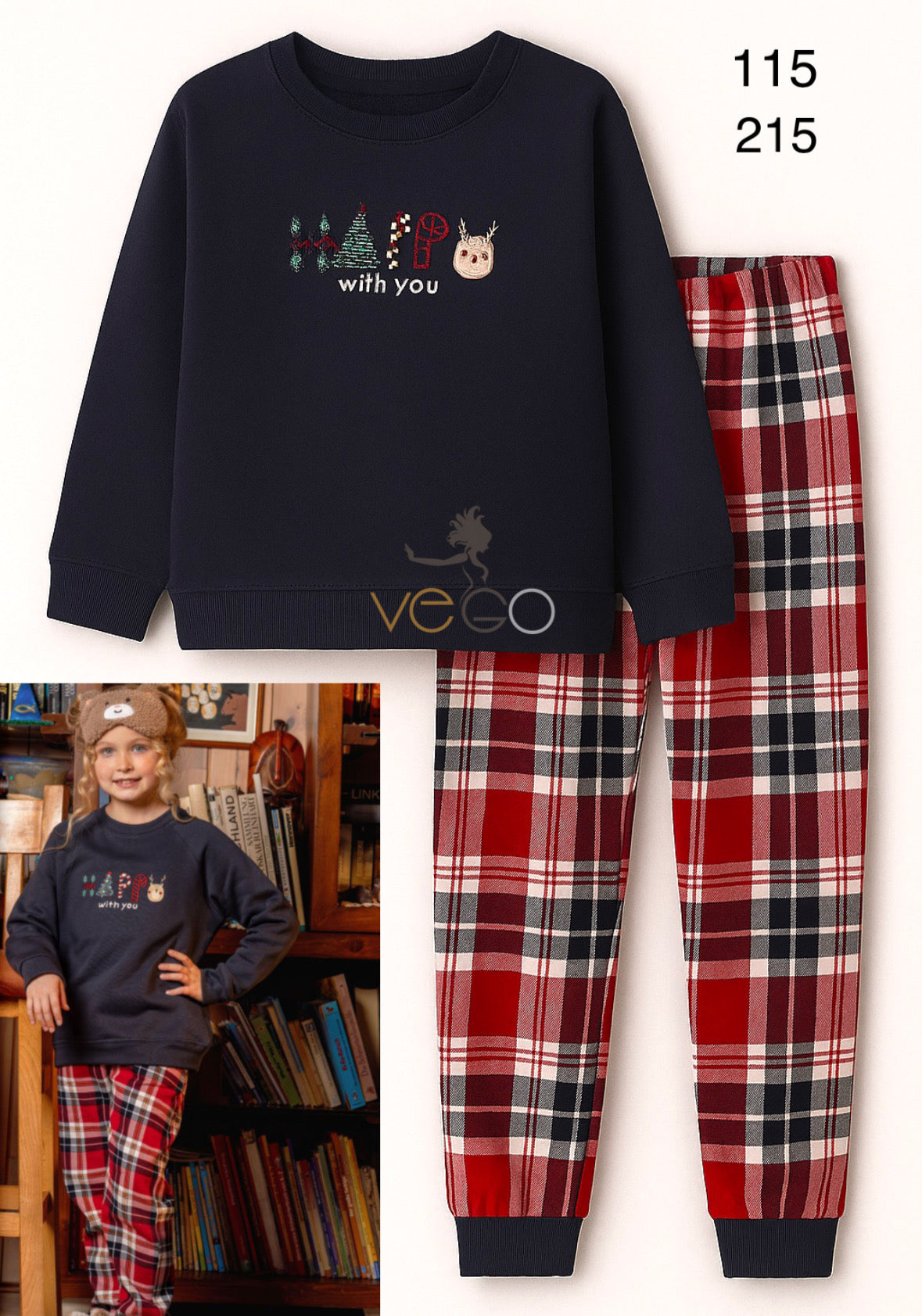 Winter girl pajama mimo 115-215