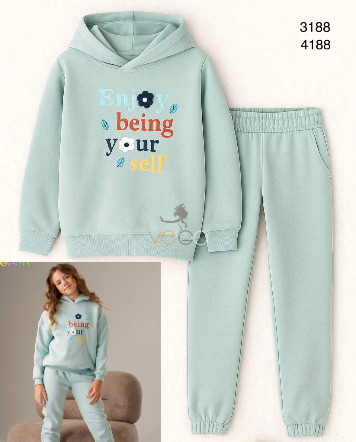 Winter girl pajama moana 3188-4188