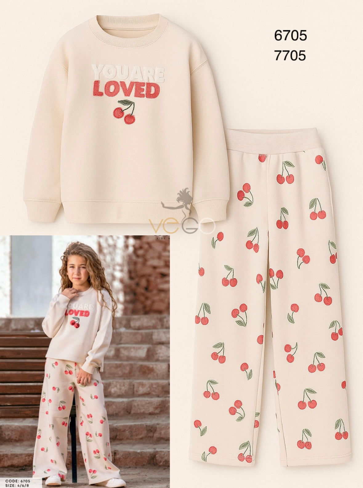 Winter girl pajama yaya 6705-7705