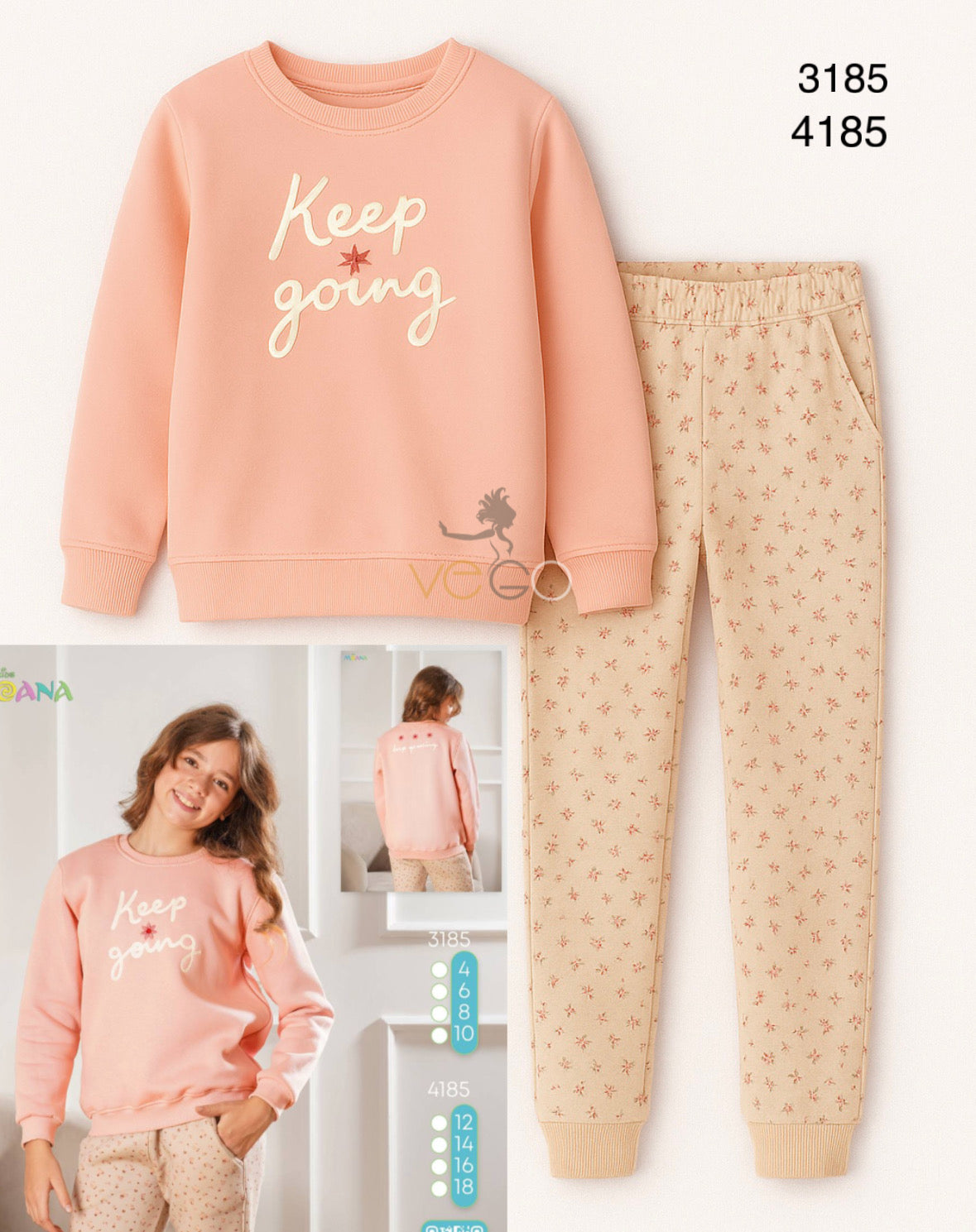 Winter girl pajama moana 3185-4185