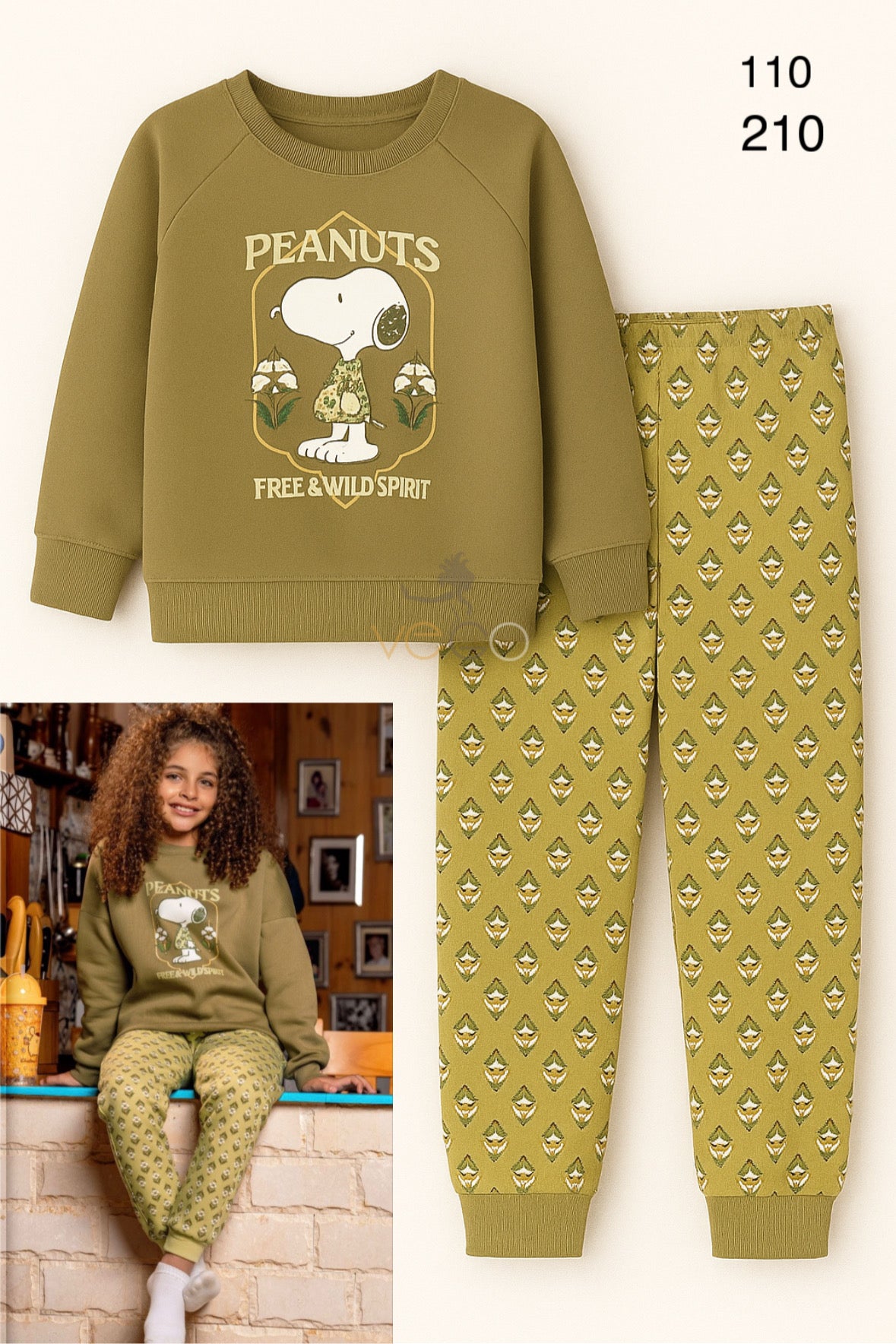 Winter girl pajama mimo 110-210