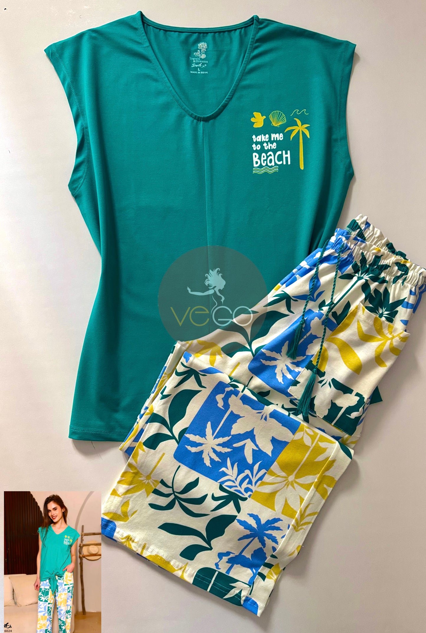 Summer women pajama smile pant