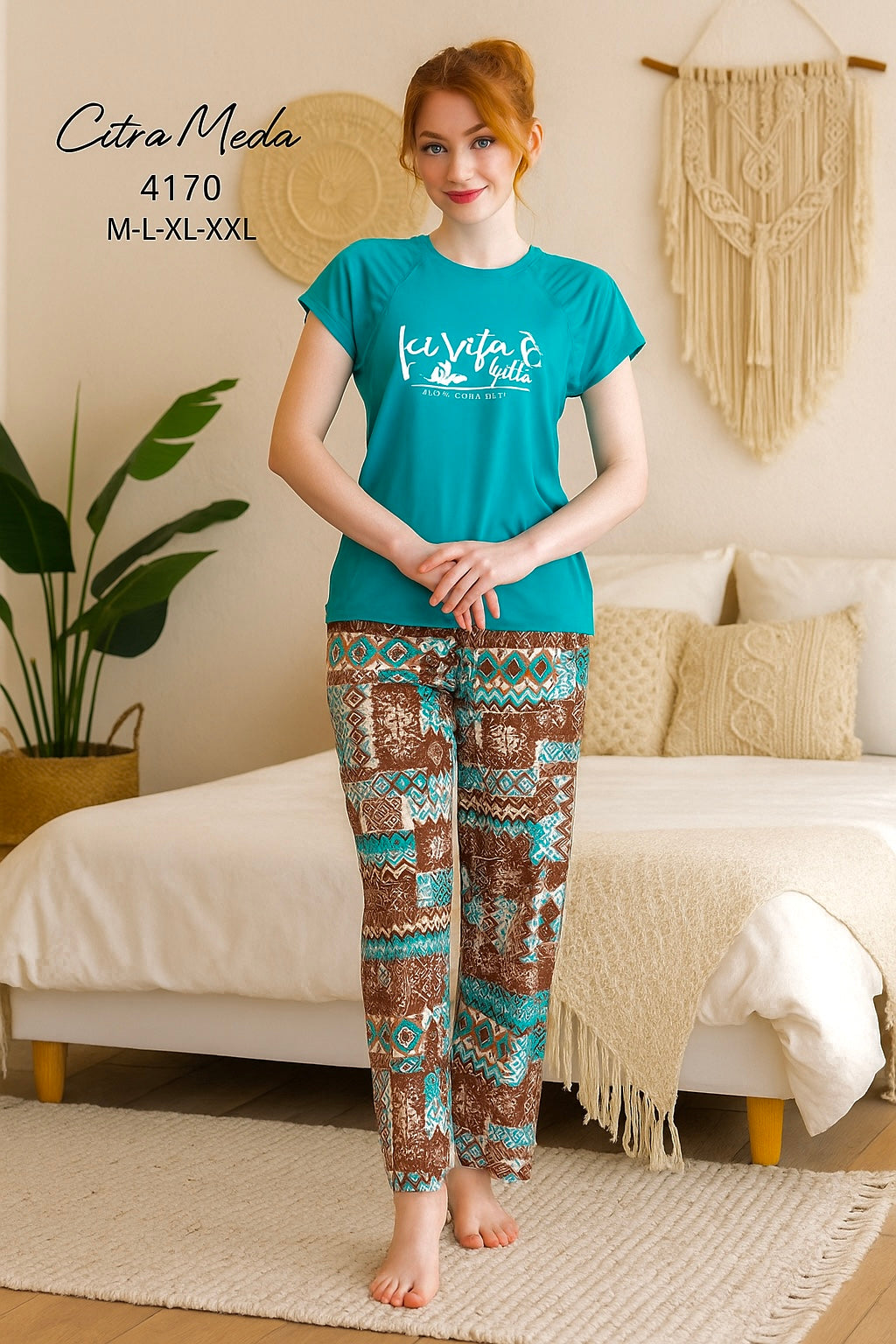 Summer women pajama citra moda pant 4170