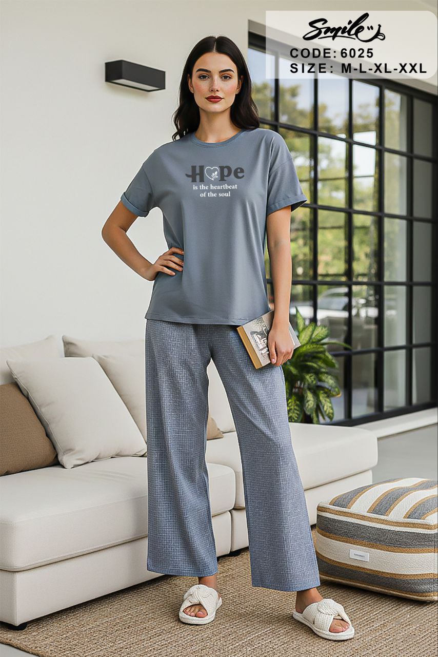Summer women pajama smile pant 6025