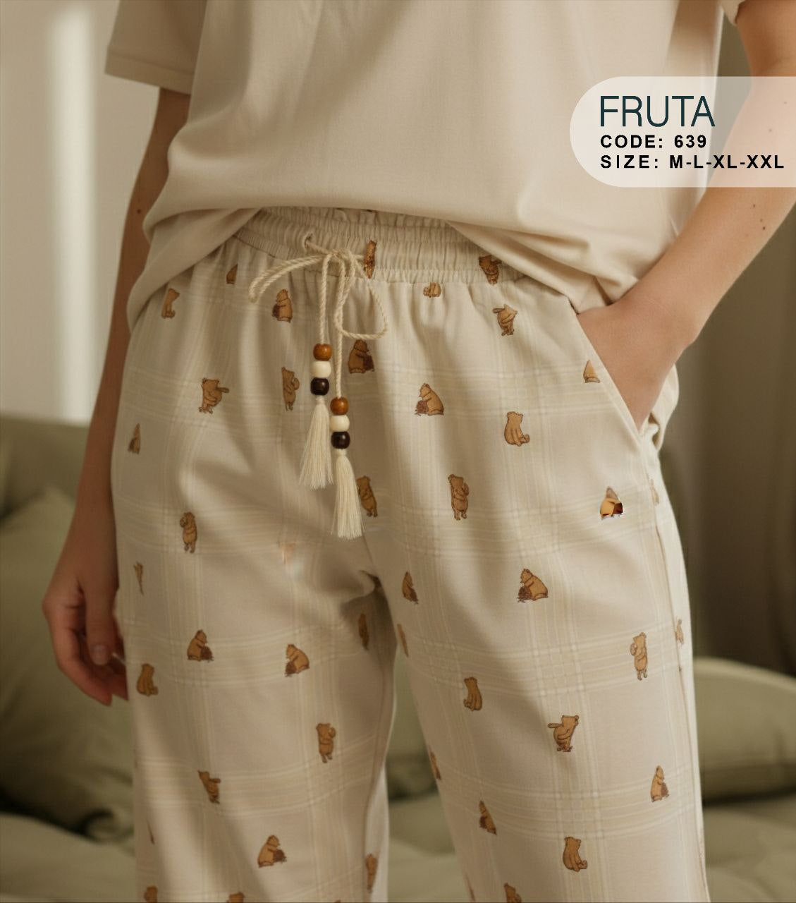 Summer women pajama fruta pant 639
