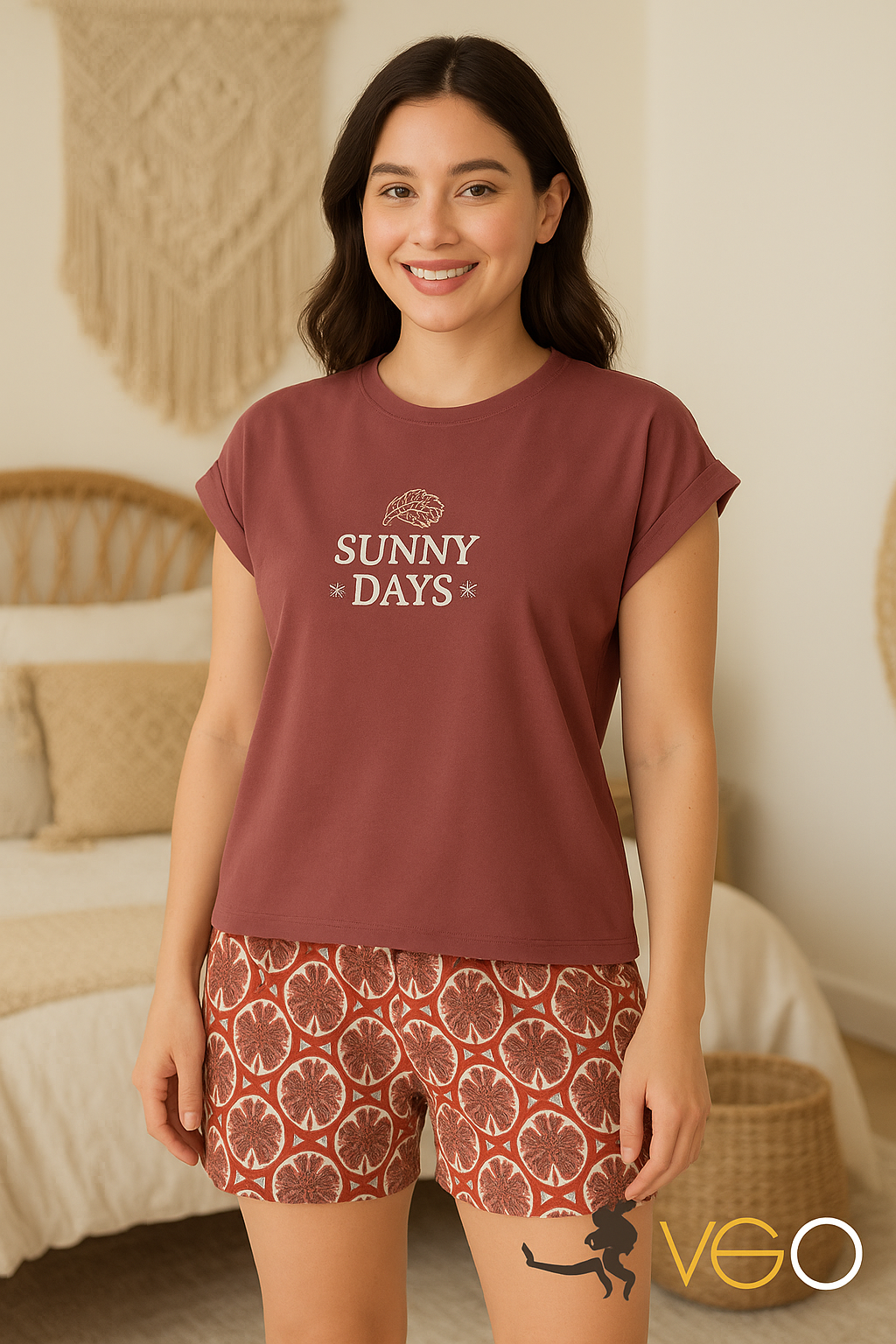 Summer women pajama yaya short