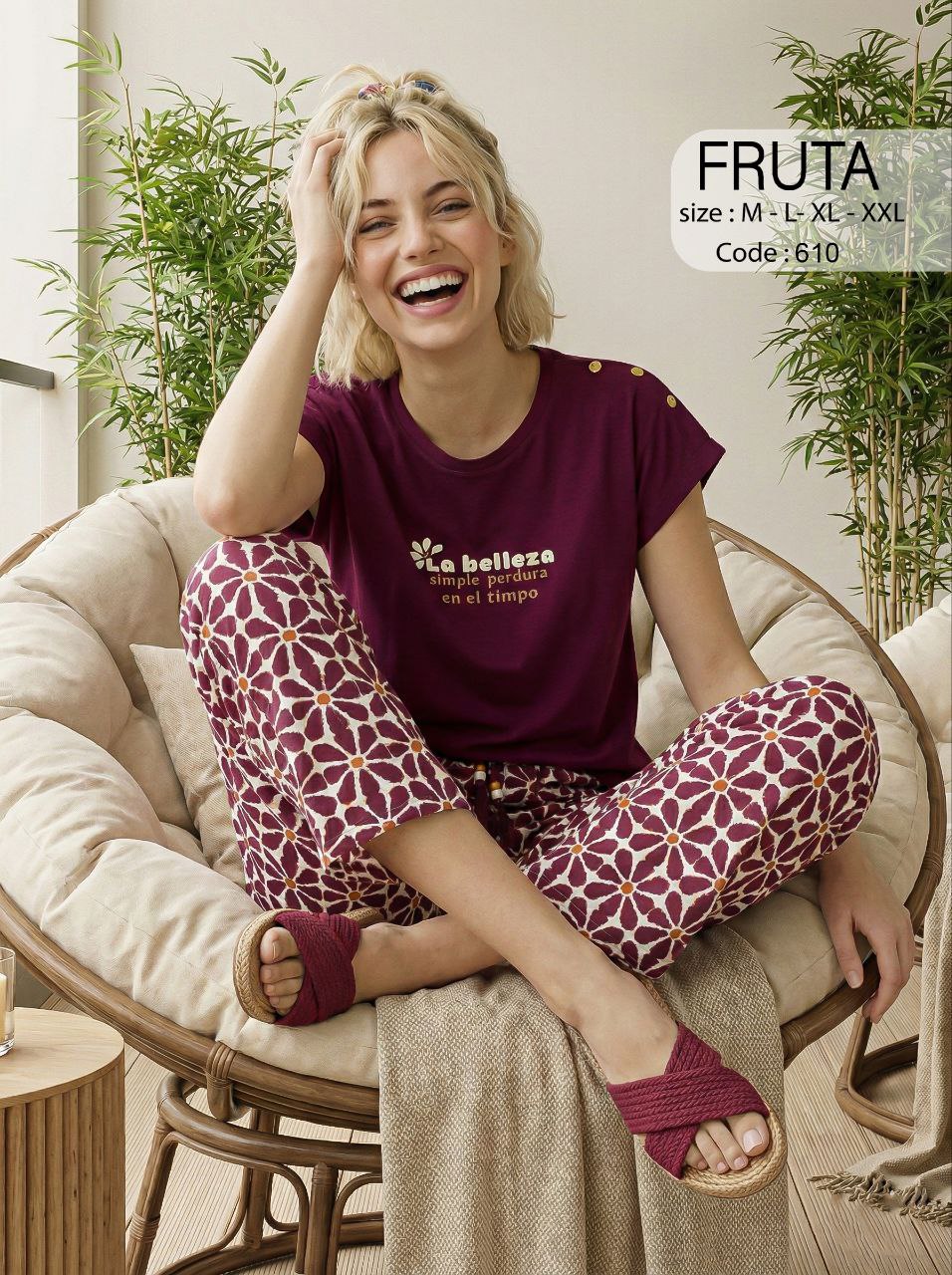 Summer women pajama fruta pant 610