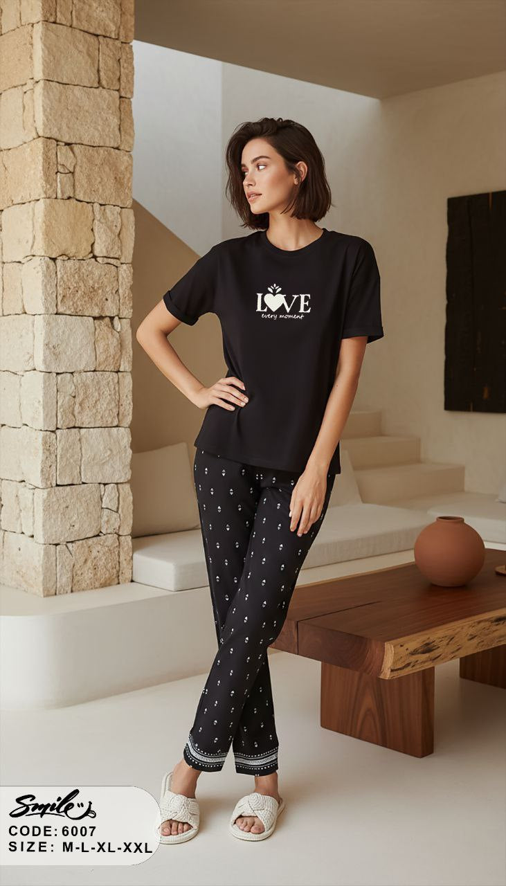 Summer women pajama smile pant 6007