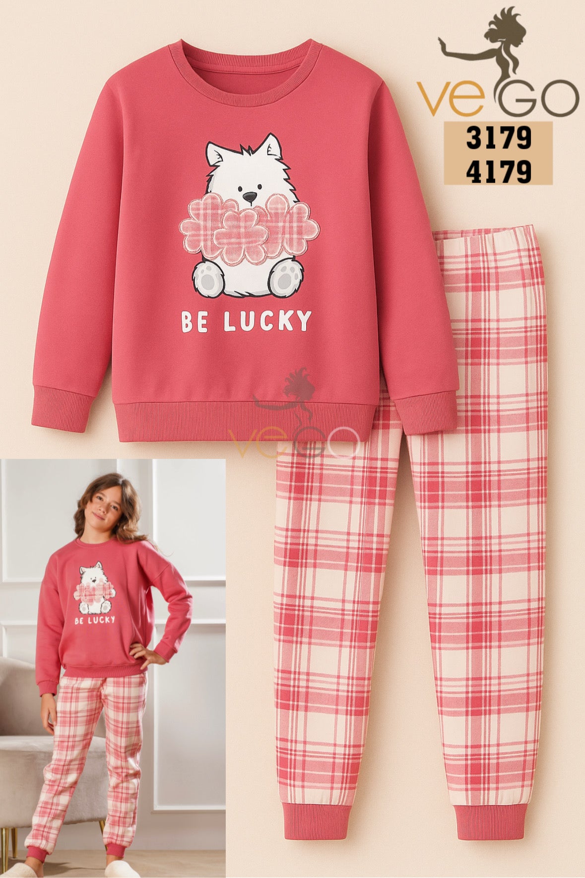 Winter girl pajama moana 3179-4179