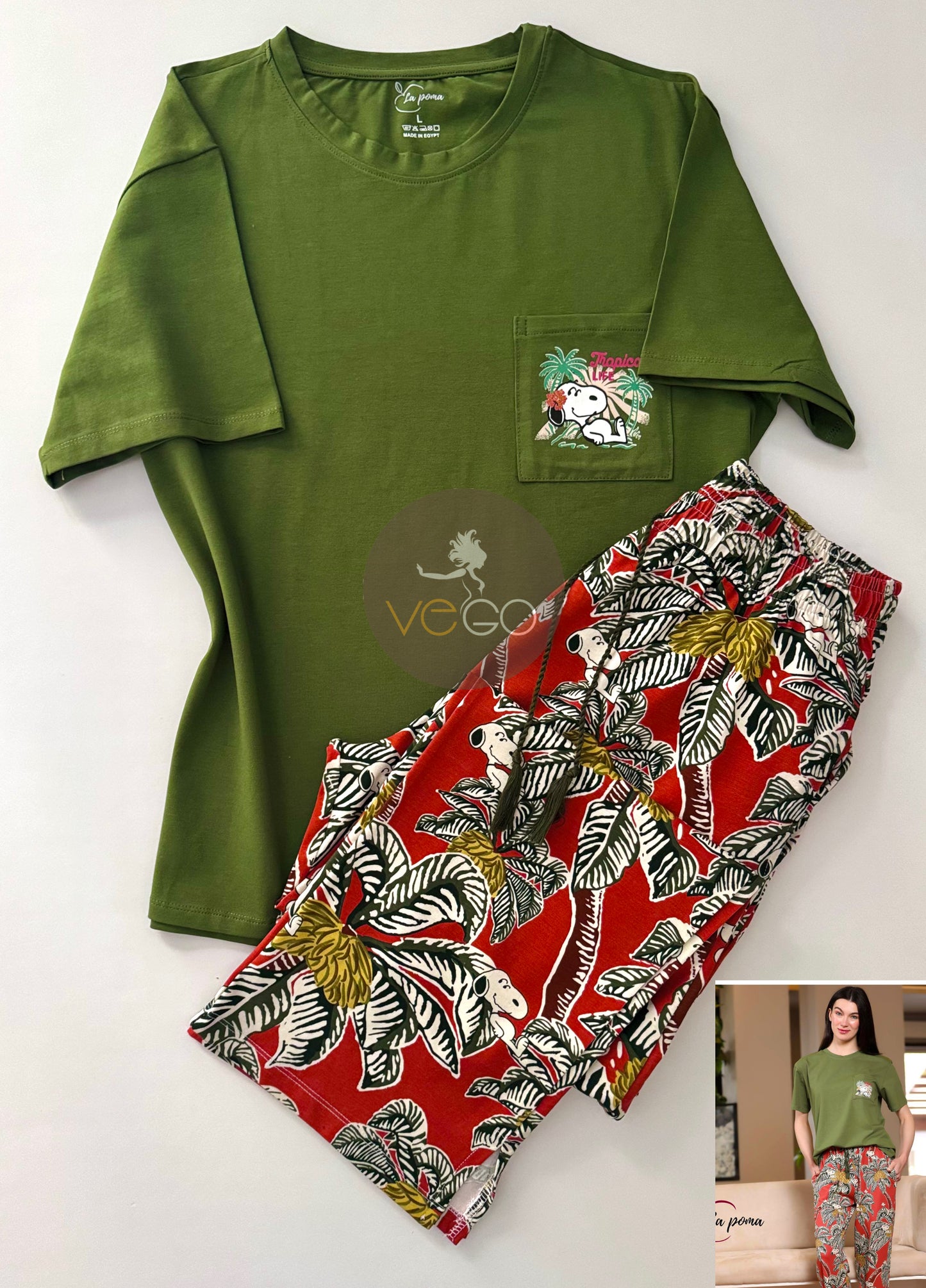 Summer women pajama la poma pant