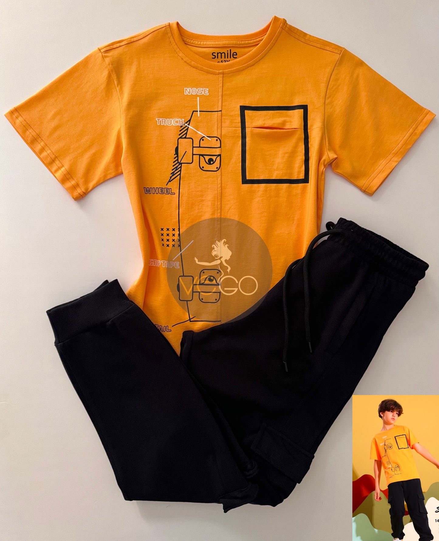 Summer boy pajama سمايل