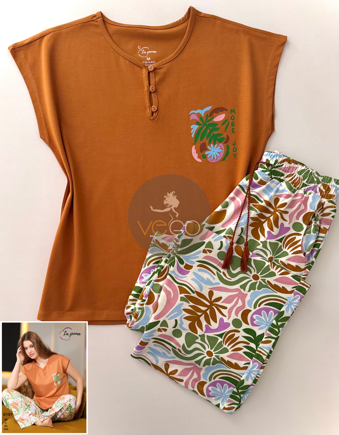 Summer women pajama la poma pant