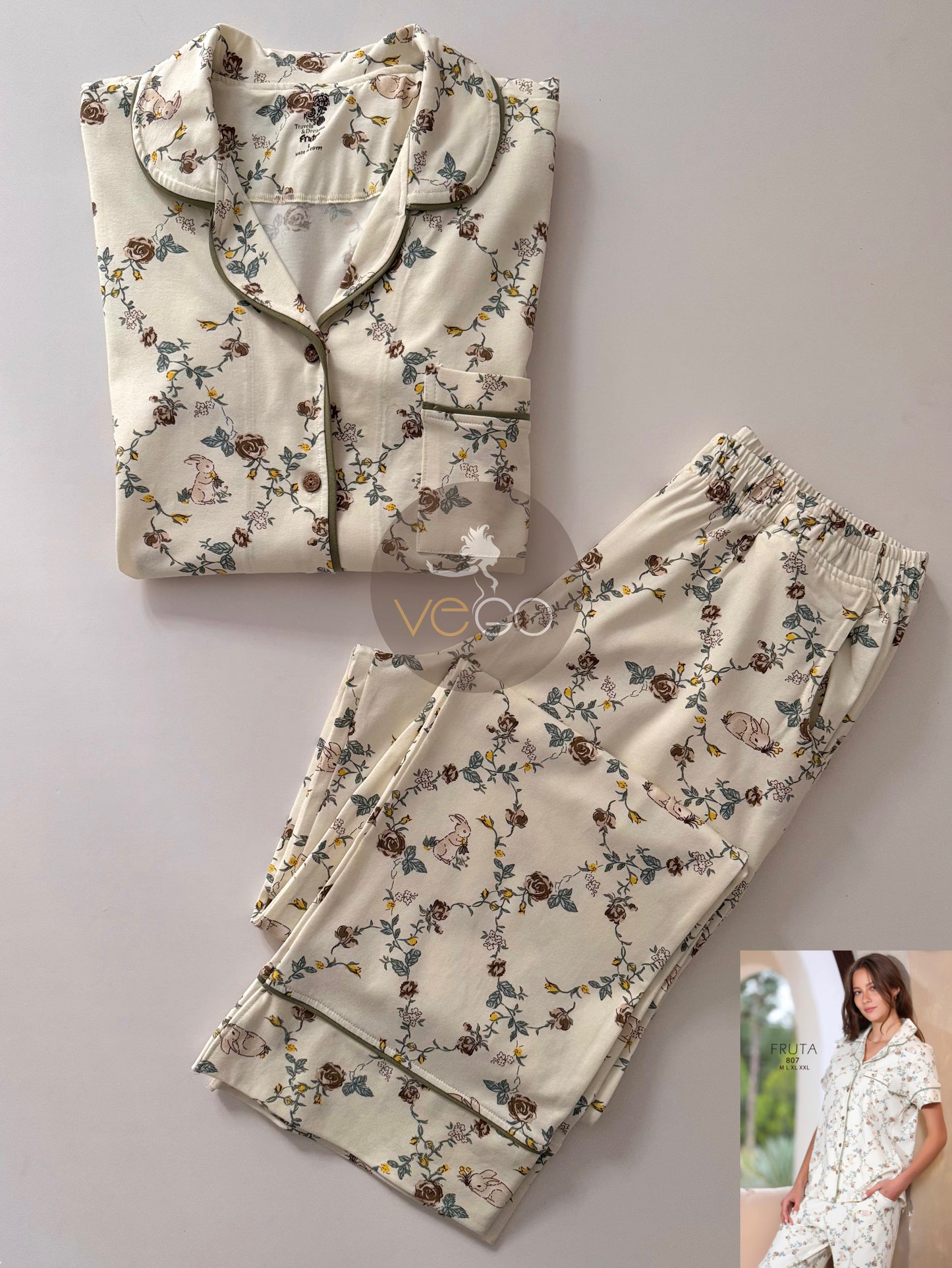 Summer women pajama fruta pant
