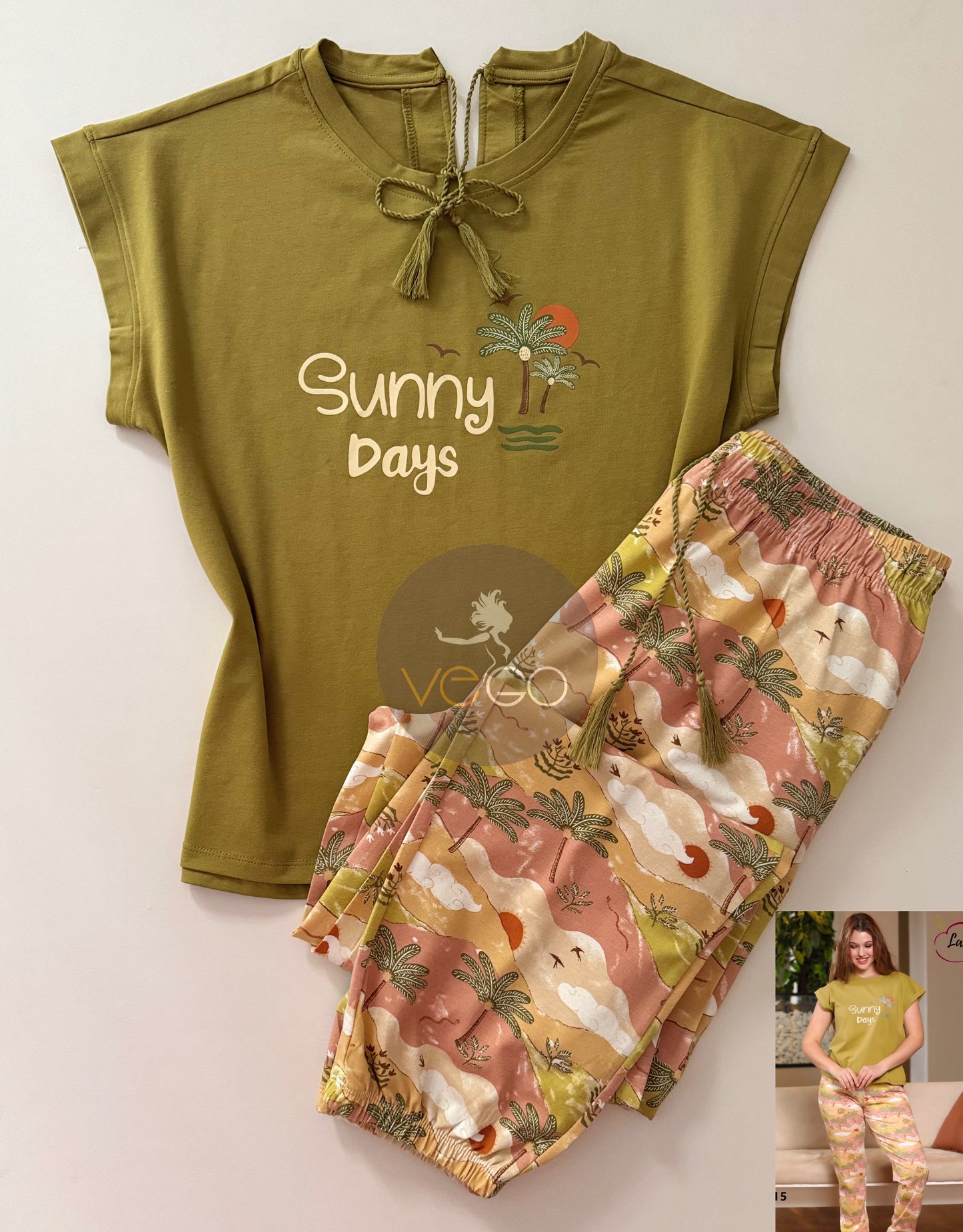 Summer women pajama la poma pant