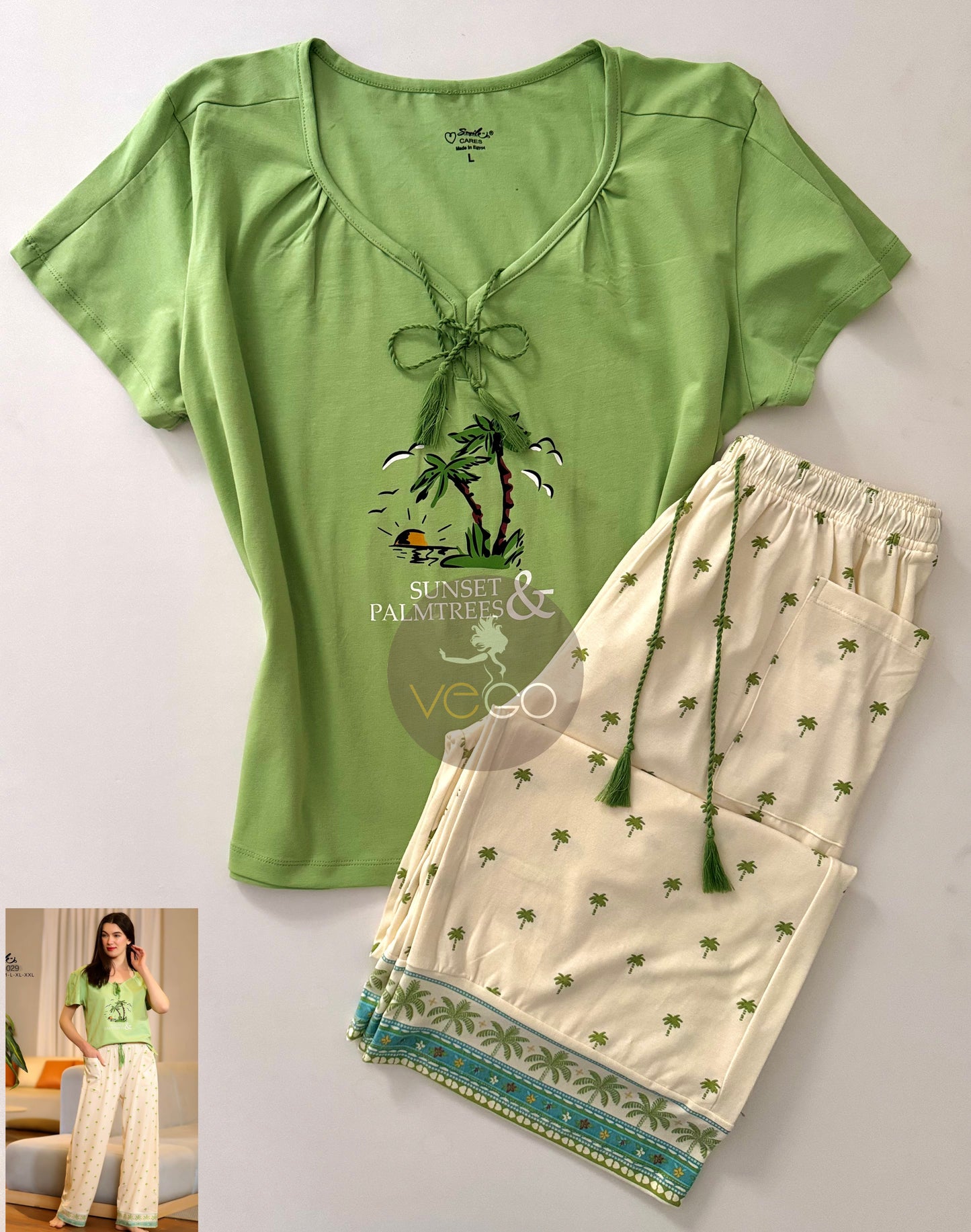 Summer women pajama smile pant
