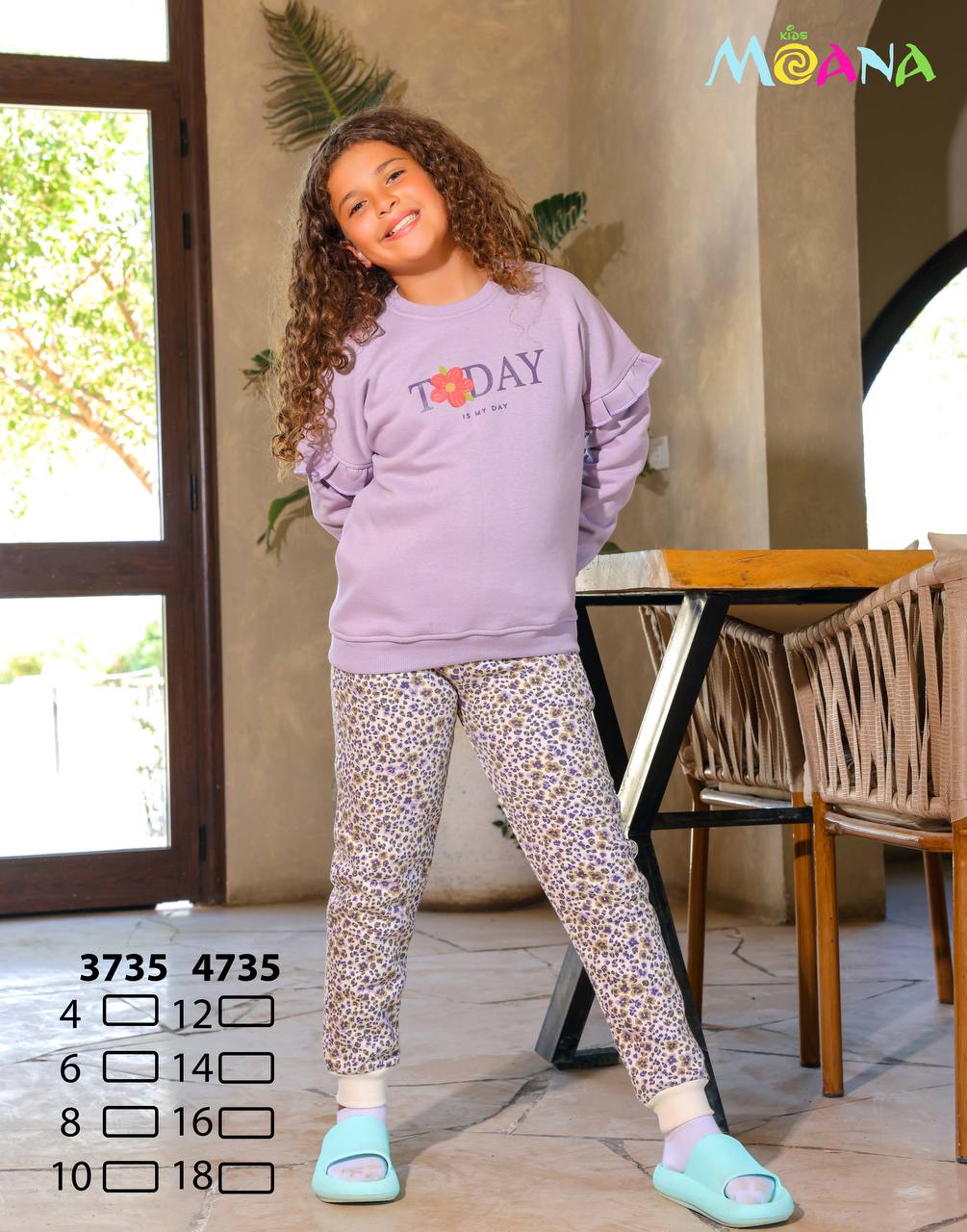 Winter girl pajama moana 3735-4735
