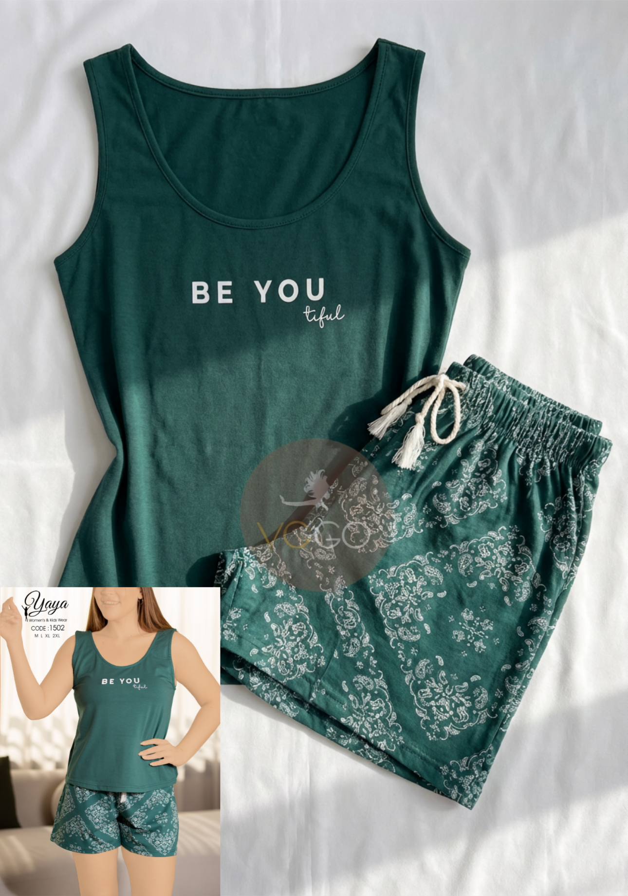 Summer women pajama yaya short 1502