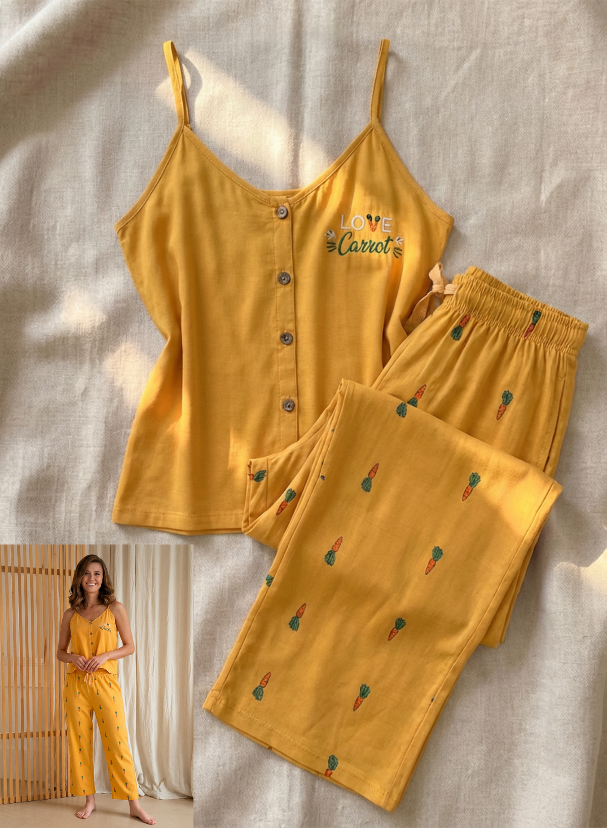Summer women pajama smile permoda 5059