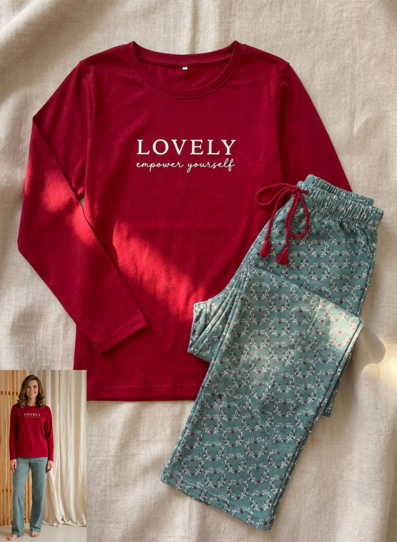 Summer women pajama mimo long sleeves 2028