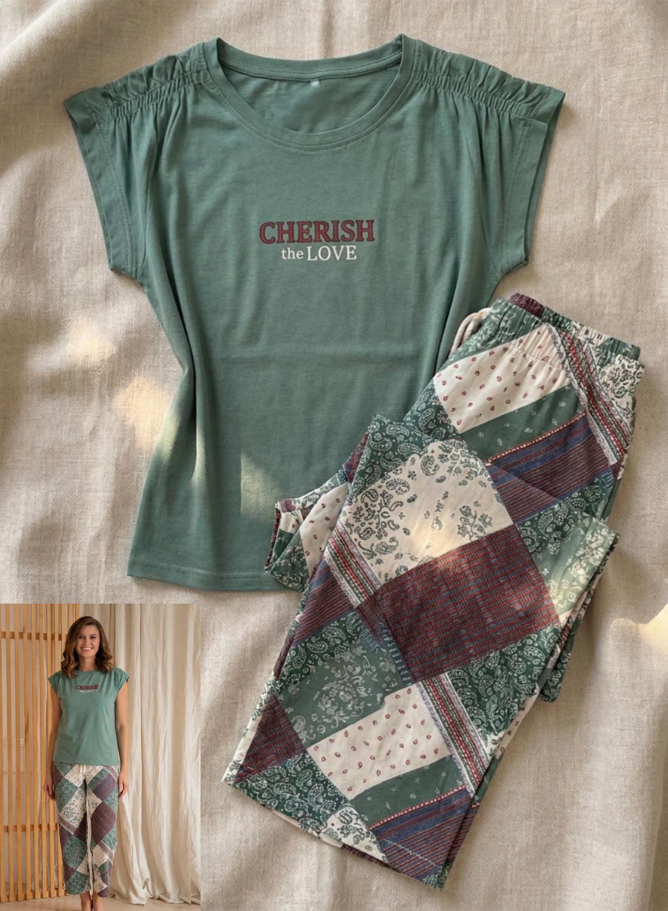 Summer women pajama yaya pant 1591