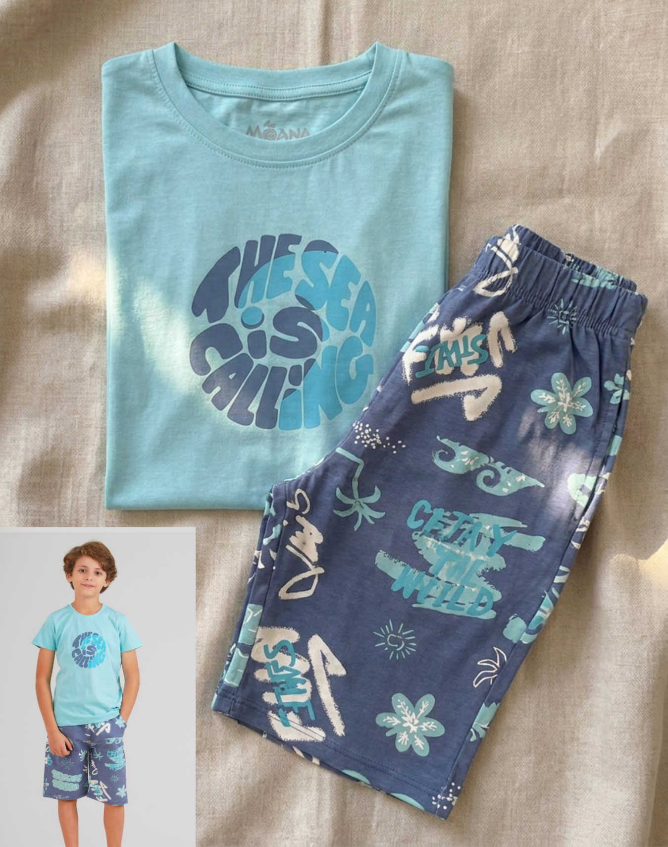 Summer boy pajama moana 1582-2582