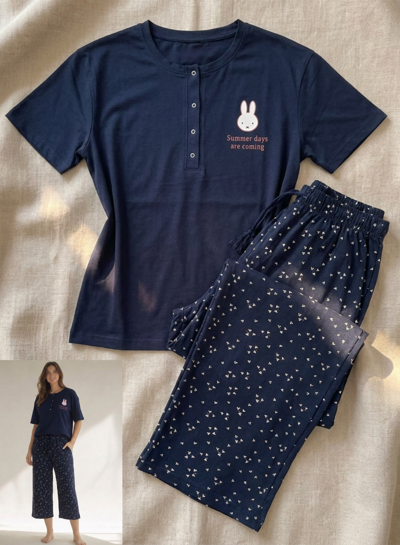 Summer women pajama yaya permoda 1586