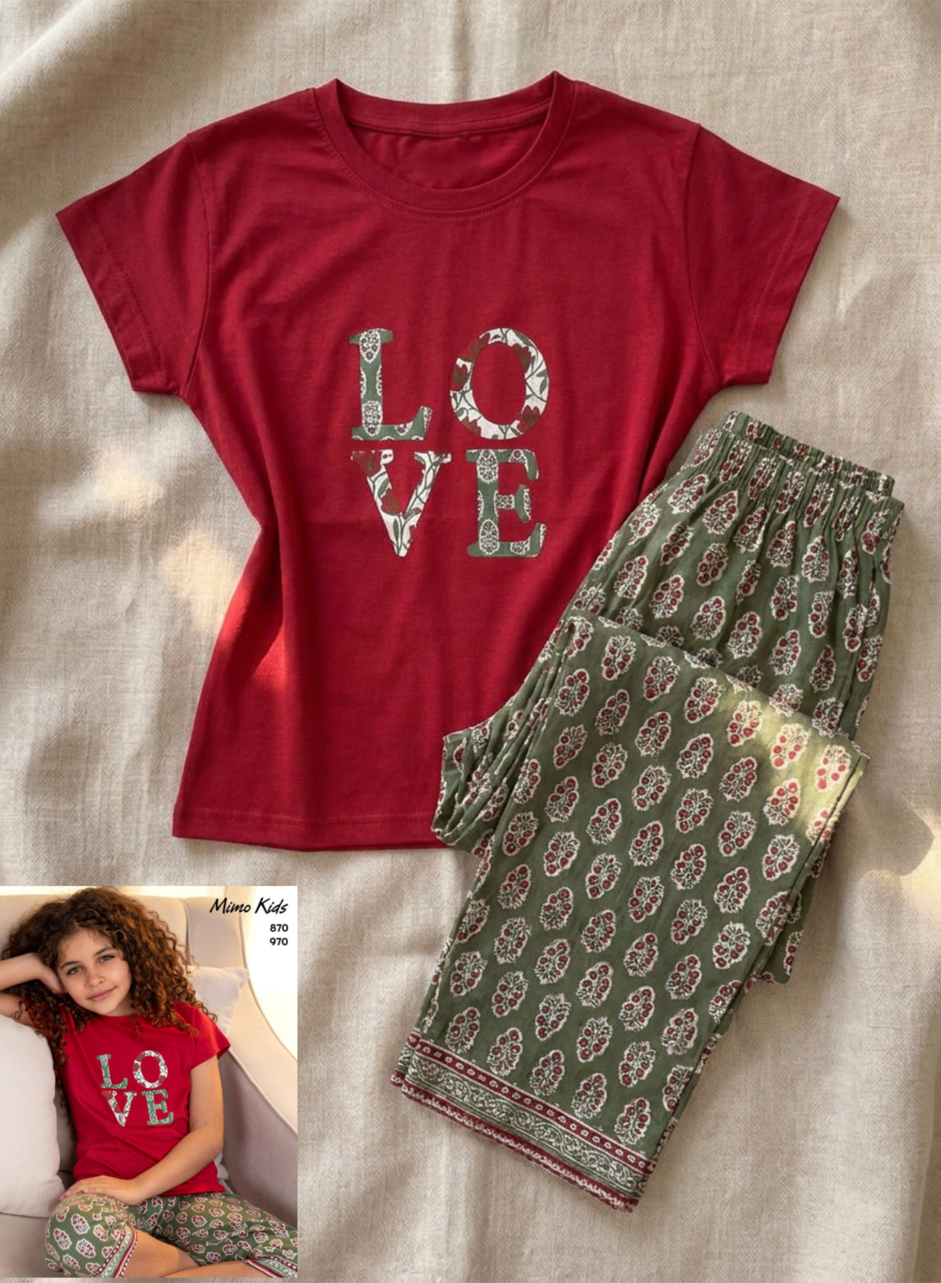 Summer girl pajama mimo 870-970