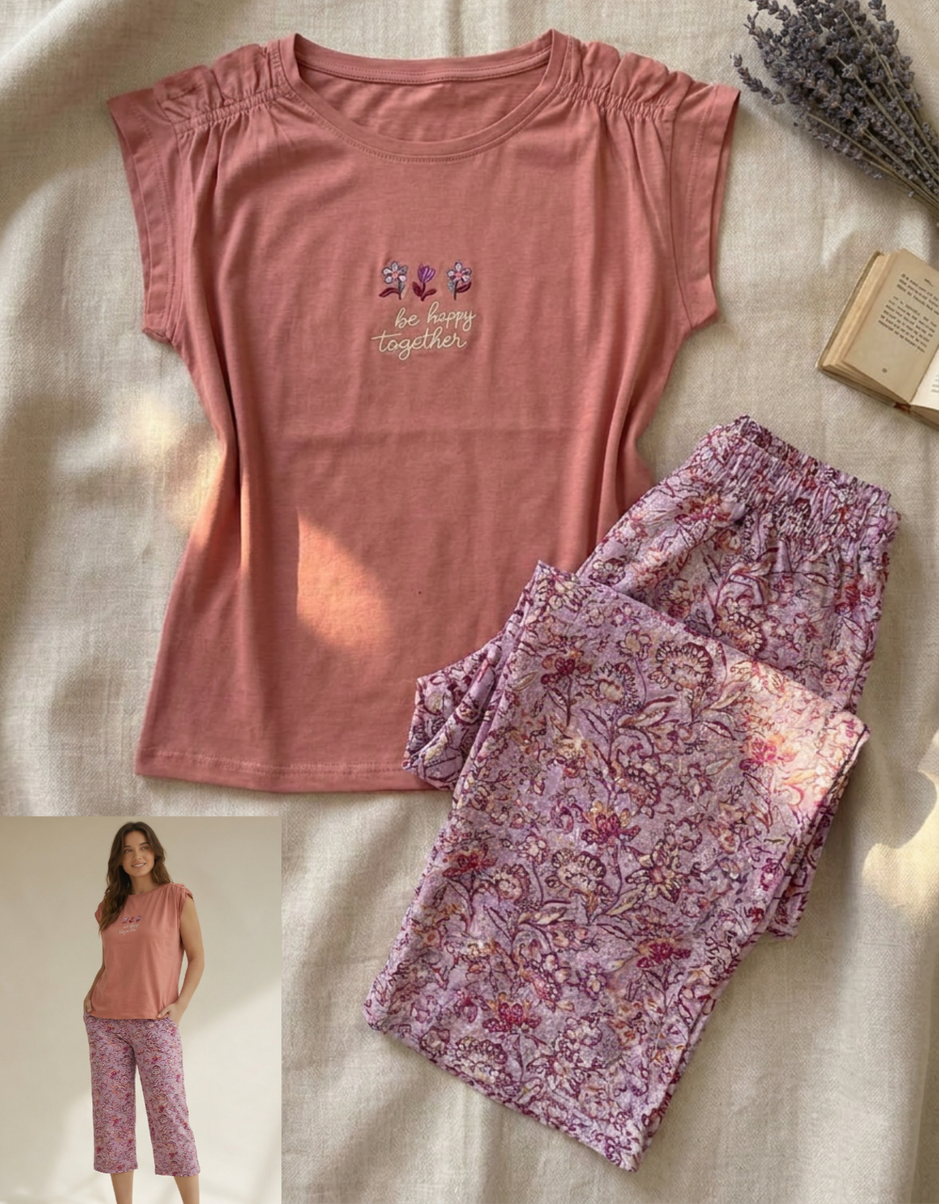 Summer women pajama yaya permoda 1646