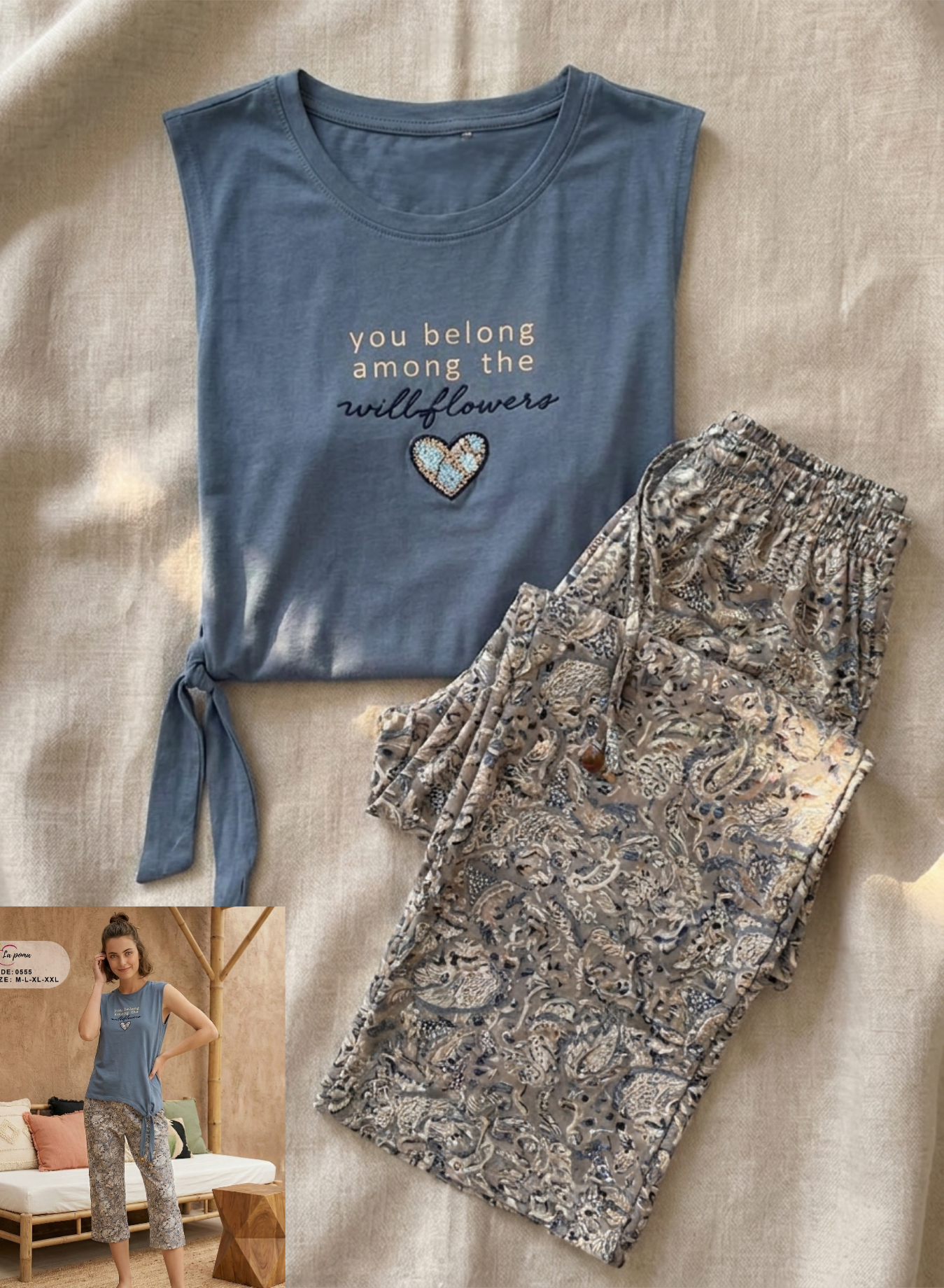 Summer women pajama lapoma 0555