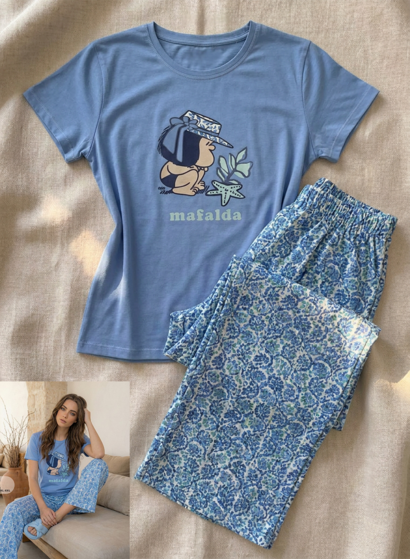 Summer women pajama lapoma 0139