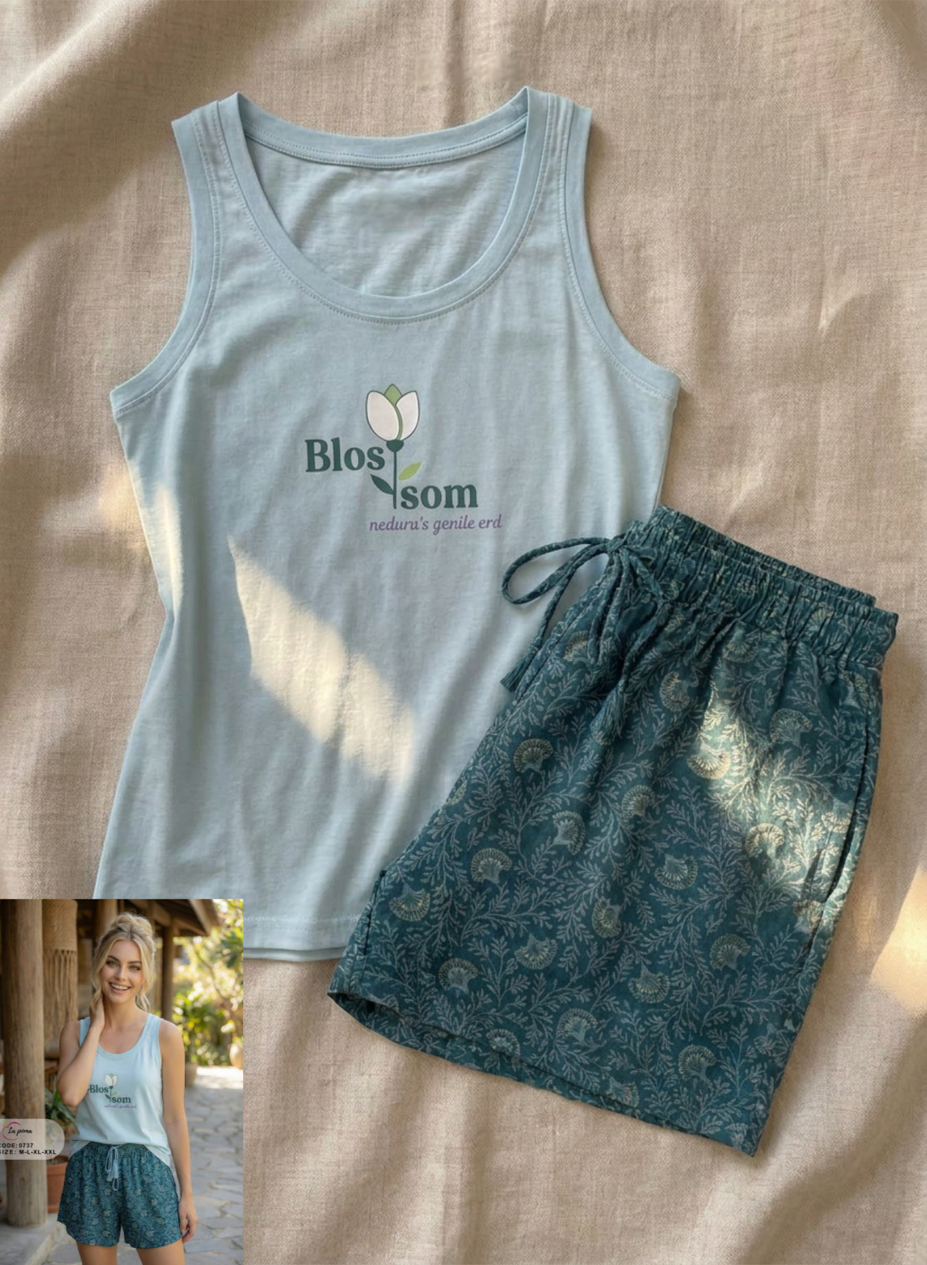 Summer women pajama lapoma 0737