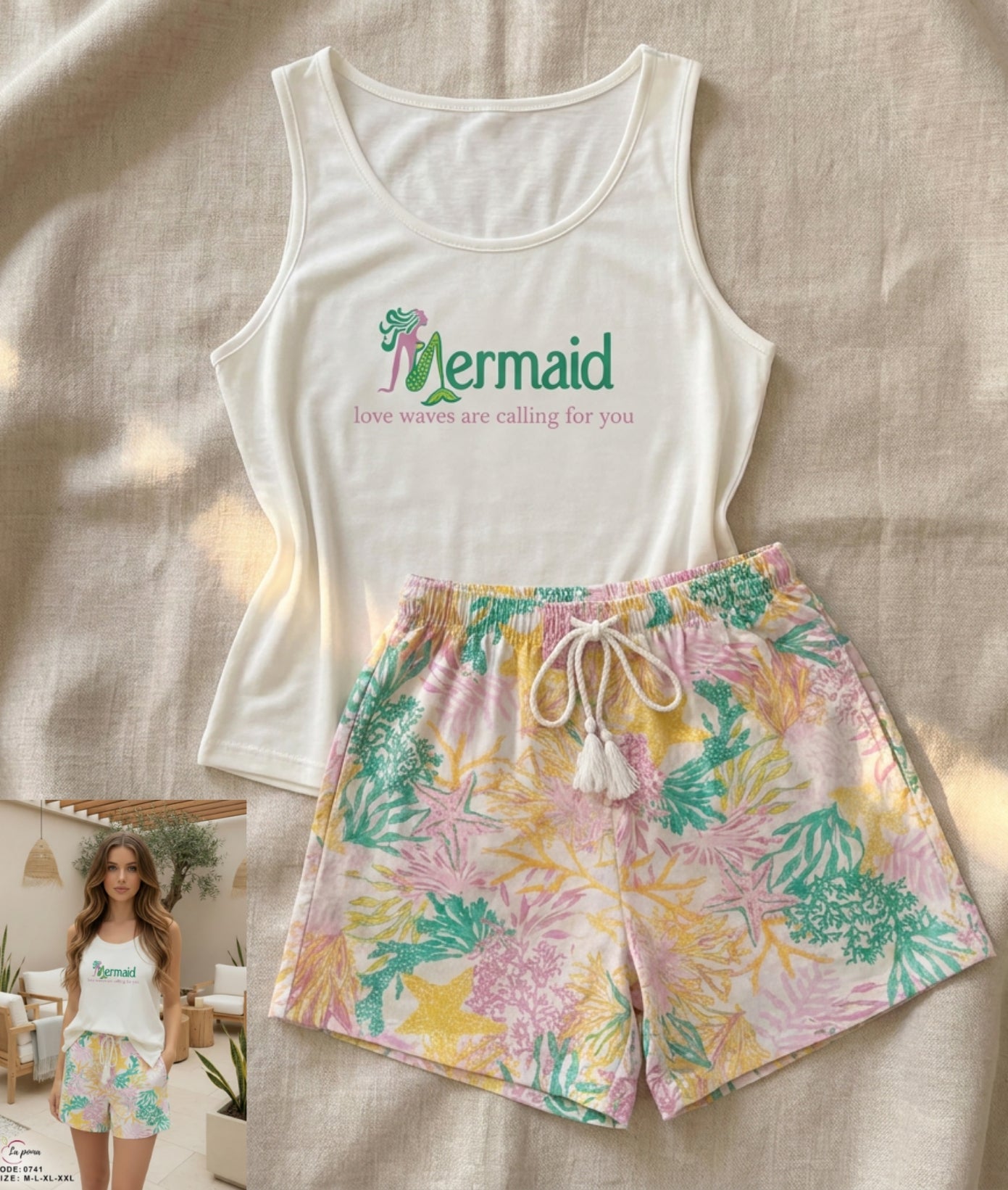 Summer women pajama lapoma 0741