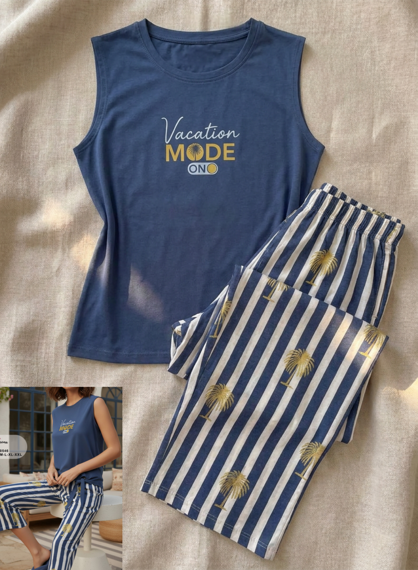 Summer women pajama lapoma 0546