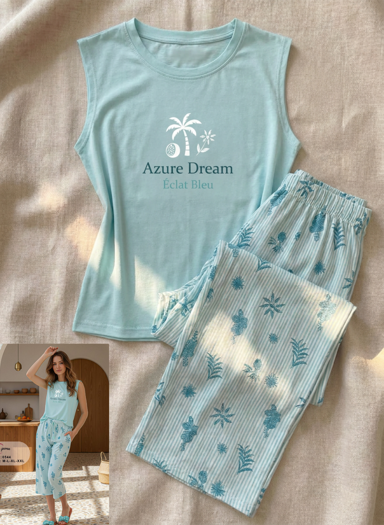 Summer women pajama lapoma 0544
