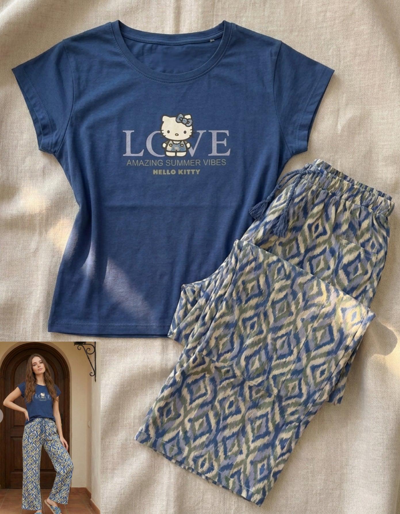 Summer women pajama lapoma 0157