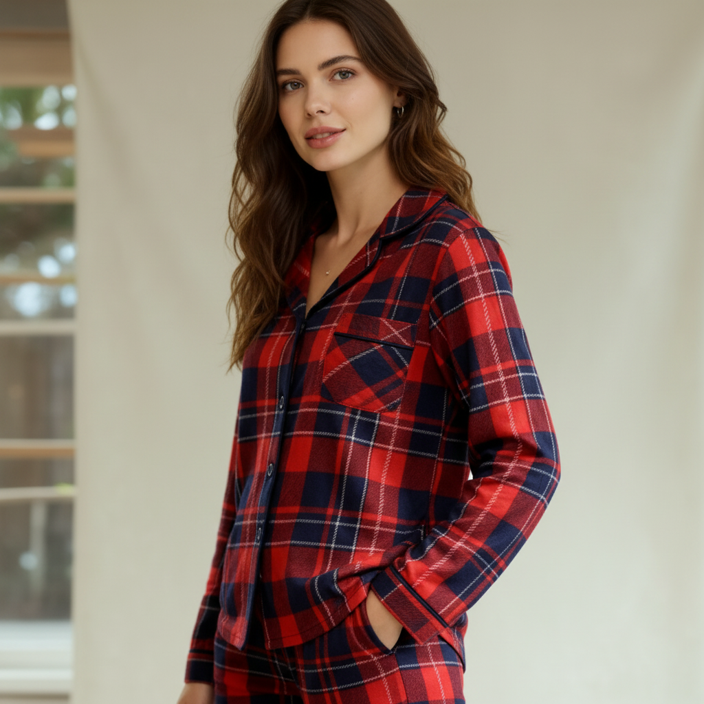 Winter women pajama smile 6378