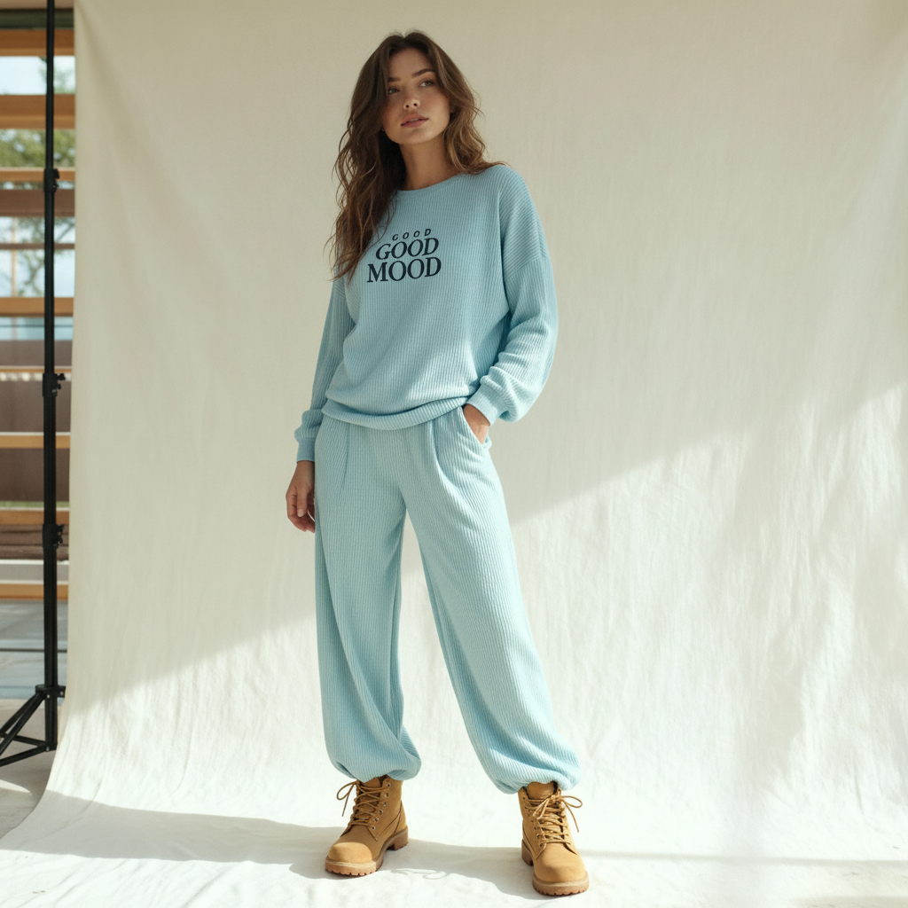 Winter women pajama smile 6276
