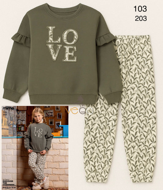 Winter girl pajama mimo 103-203