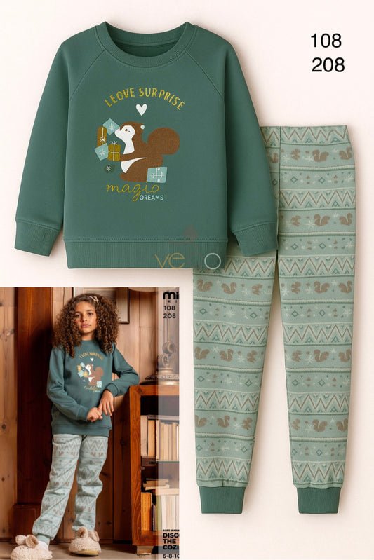 Winter girl pajama mimo 108-208