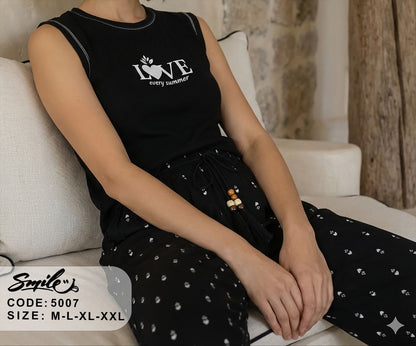 Summer women pajama smile permoda 5007