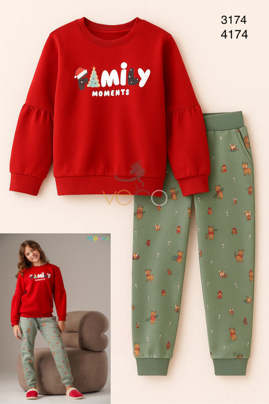 Winter girl pajama moana 3174-4174