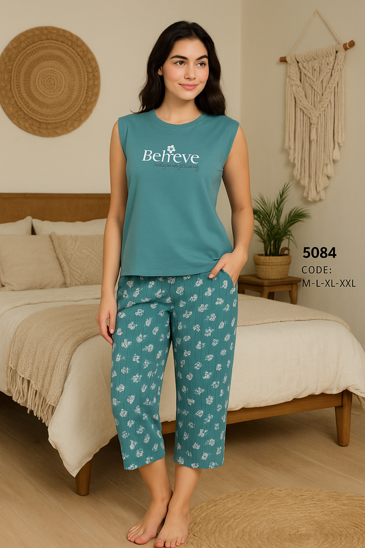 Summer women pajama smile permoda