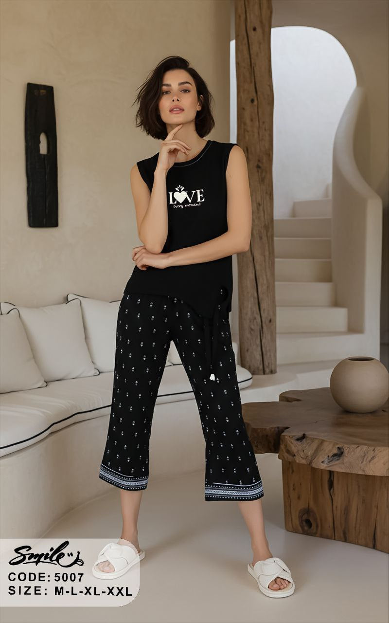 Summer women pajama smile permoda 5007