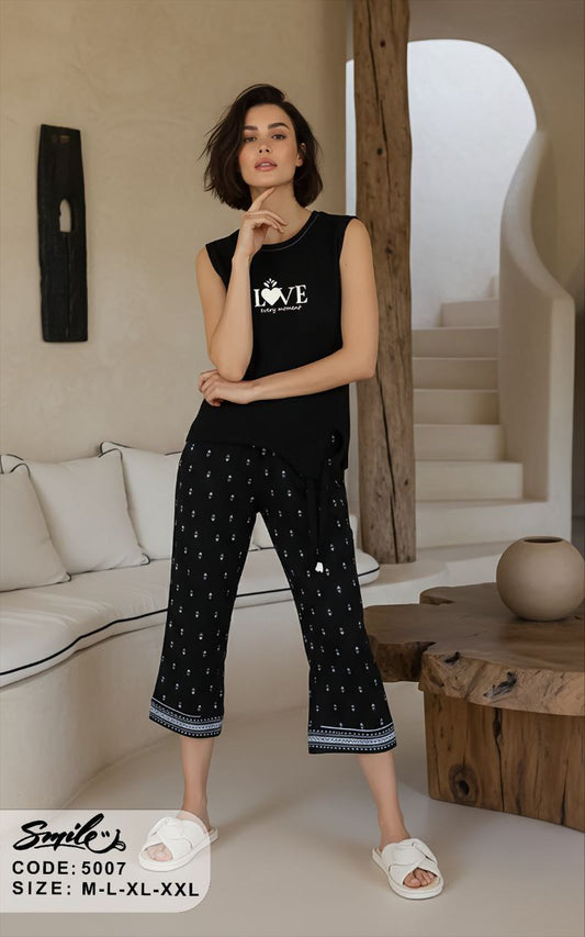 Summer women pajama smile permoda 5007