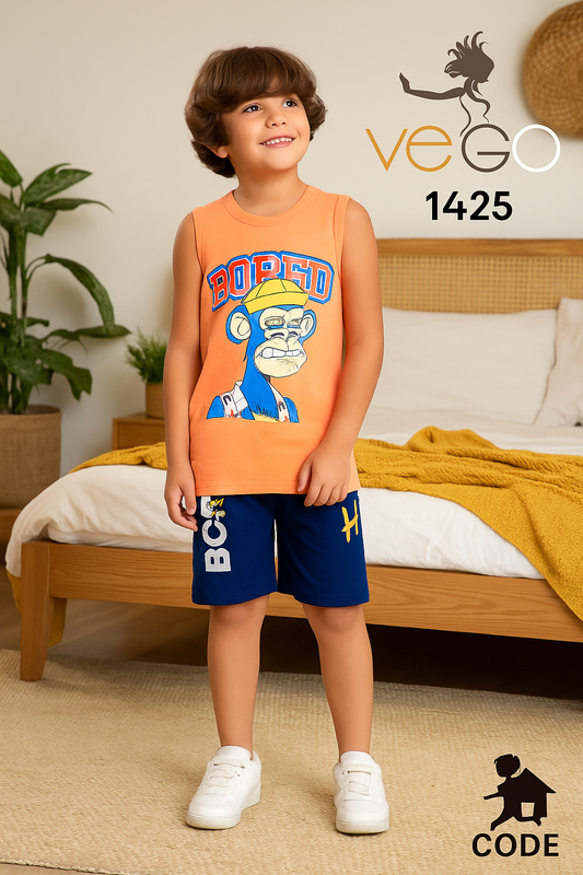 Summer boy pajama سمايل 1425