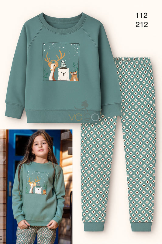 Winter girl pajama mimo 112-212