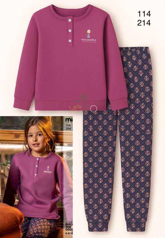 Winter girl pajama mimo 114-214