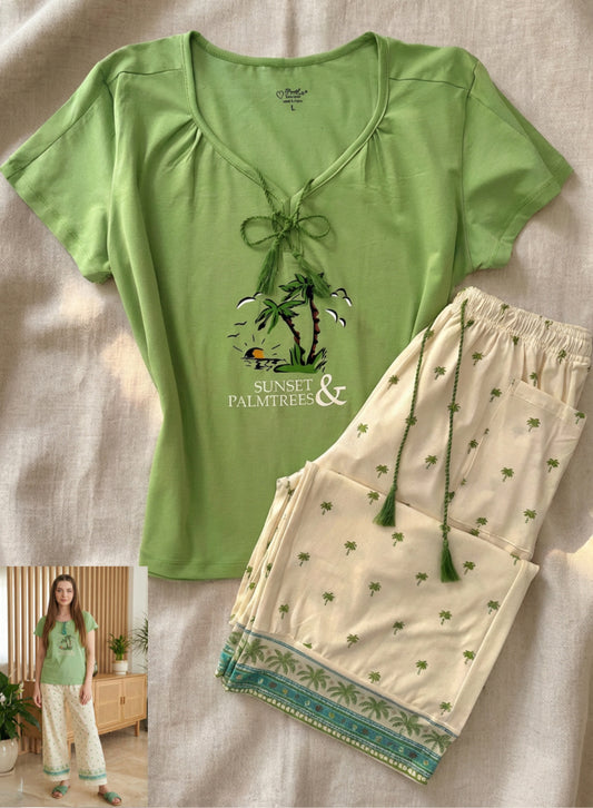 Summer women pajama smile pant 6029-9029