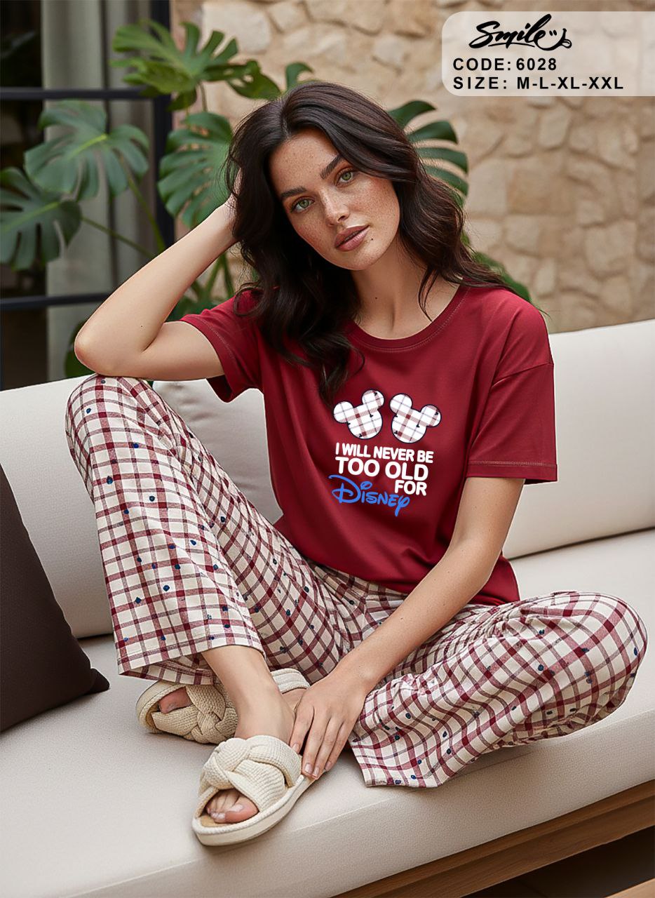 Summer women pajama smile pant 6028-9028